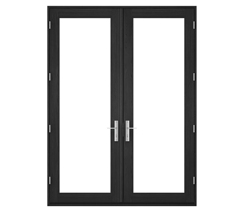 Pella Reserve Contemporary Wood Hinged Patio Door in Spokane